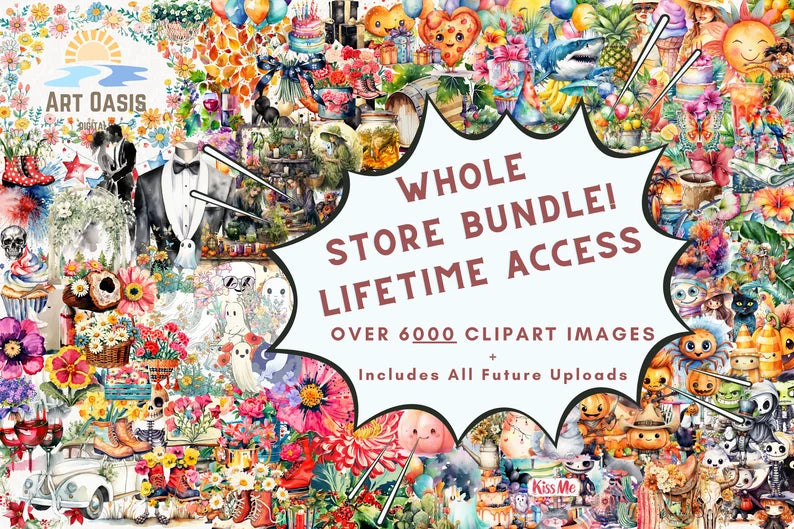 Entire Whole Store Clipart Bundle PNG Graphics 5000+ Images Unlimited