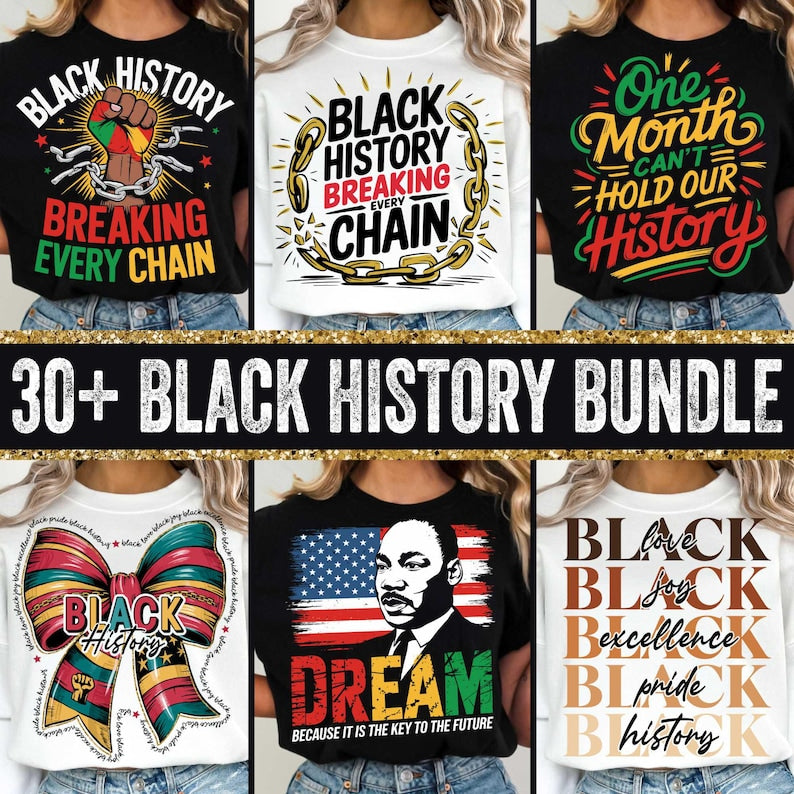 Black History Month Bundle Png, Black History Png, I am Black History Png